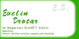 evelin drotar business card